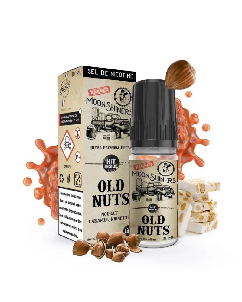 Moon Shiners : Old Nuts 10ml SALT - Le French Liquide