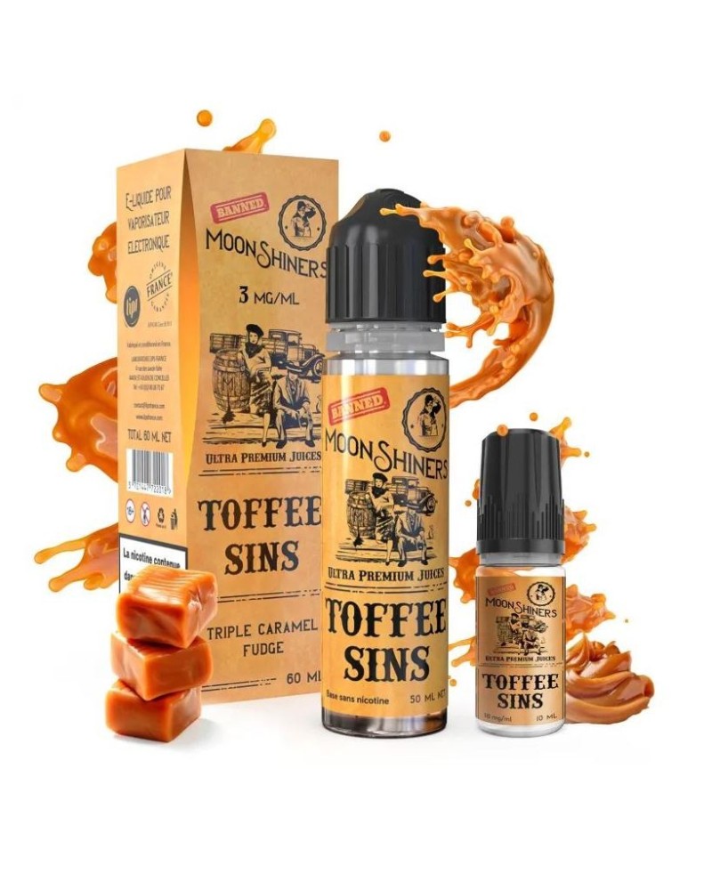 Moon Shiners Toffee Sins 60ml Easy2Shake - Le French Liquide