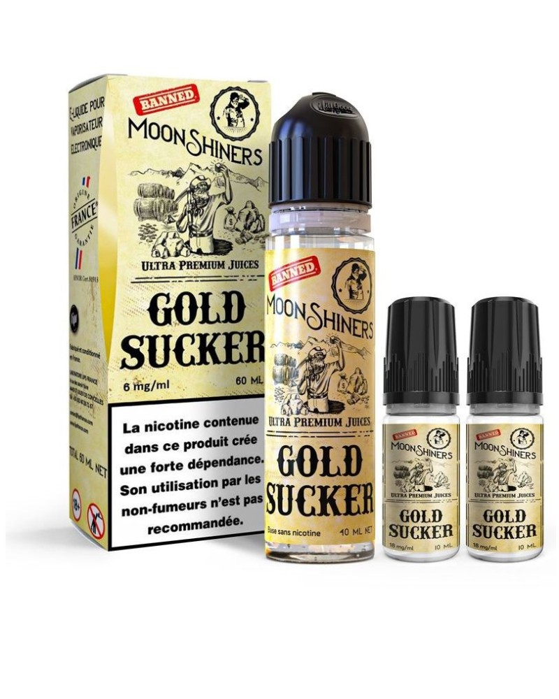Moon Shiners Gold Sucker 60ml Easy2Shake - Le French Liquide