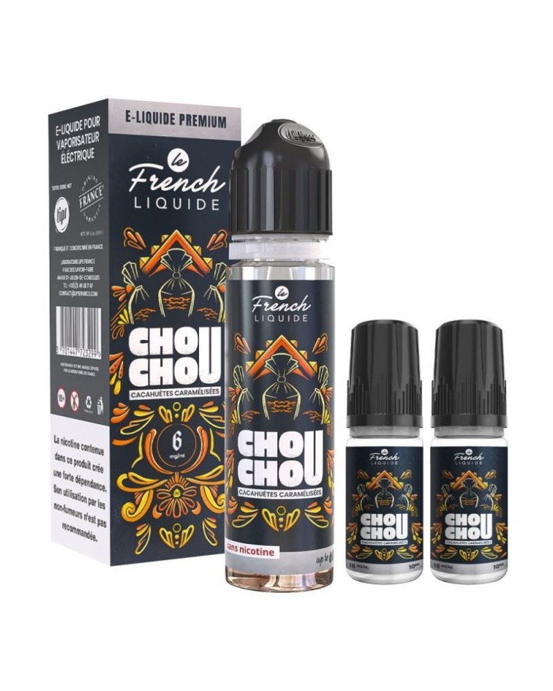 Chouchou Cacahuètes caramélisées 60ml - Le French Liquide