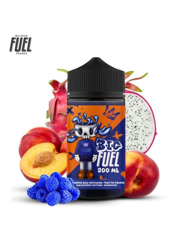 Big Fuel Framboise Bleue Nectarine Fruit du Dragon 200ml - Maison Fuel